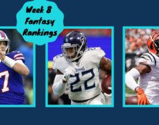 Fitz on Fantasy: 2021 Week 8 Complete Player Rankings